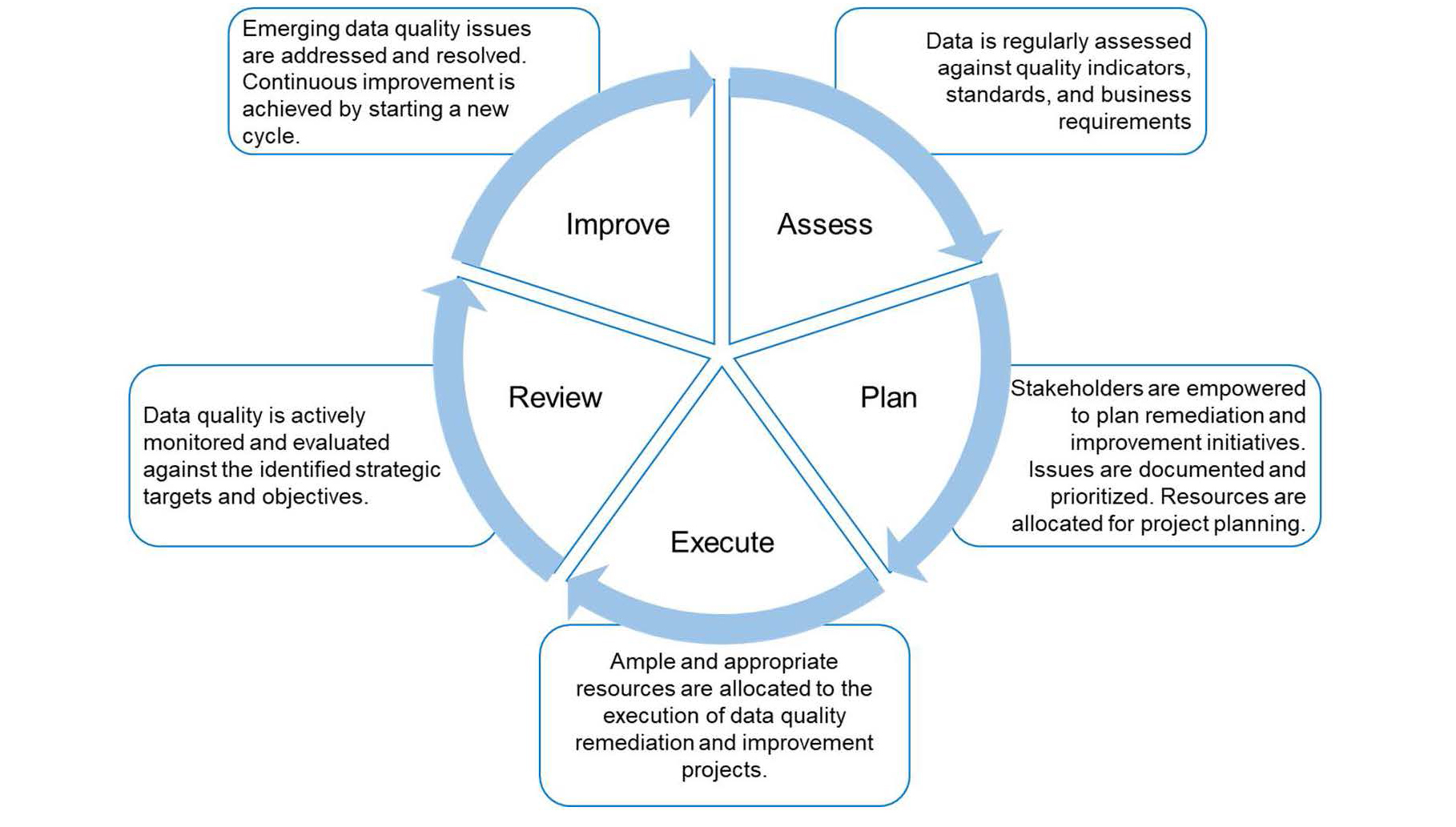 Data quality management as an iterative process for continuous improvement